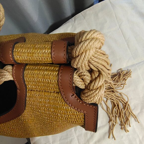 Marni Marcel Raffia-Effect Tote Bag - Picture 6 of 6